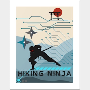 Hiking Ninja - Funny Ninja Posters and Art